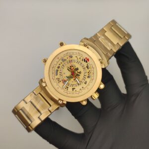 Luxury Gold Heavy Weight Watch | Unique Design | Date Just Feature for Men