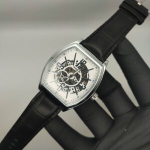 Luxury Black  White Dial Martyn Skeleton Automatic Watch