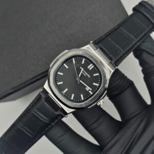 P-P Premium Quality Strap Watch (BLACK DIAL)