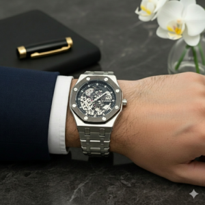 LUXURY MACHENICAL WATCH WITH SKELETON BACK (2)