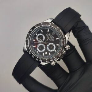 RLX Daytona - Rubber Strap - (Black )